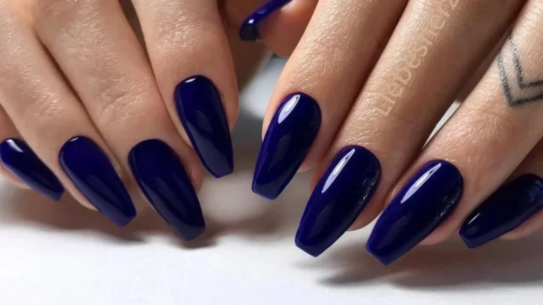 black colour nail art