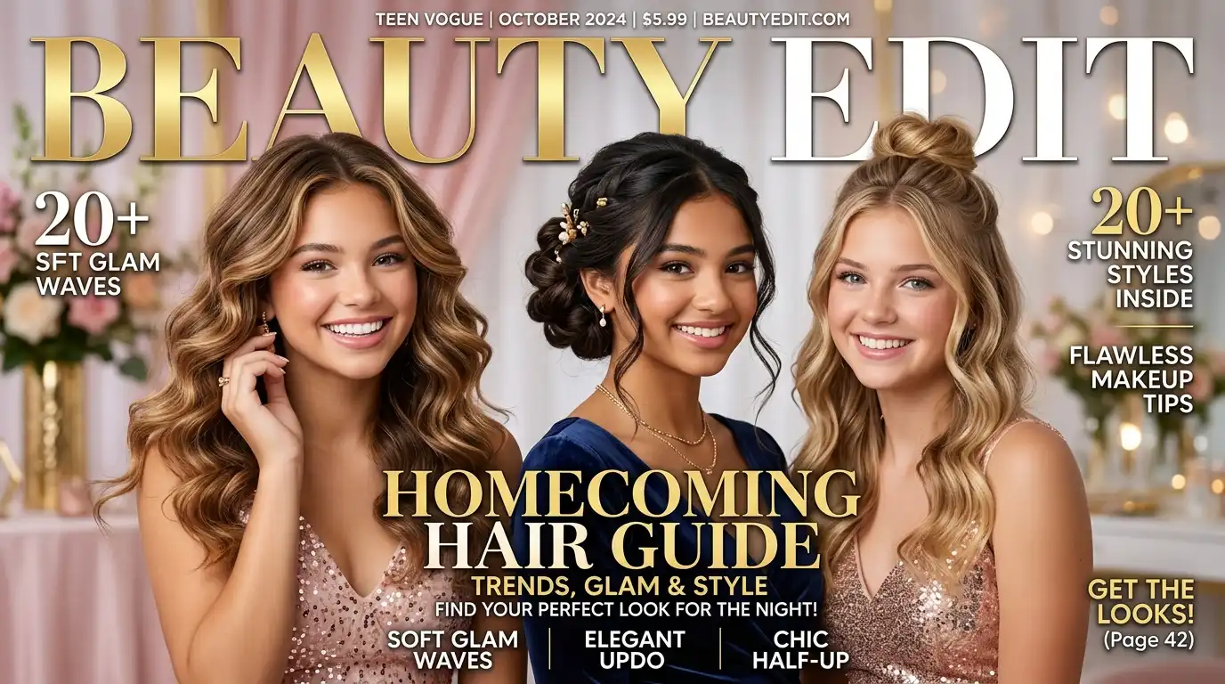 Trending 2026 homecoming hairstyles and DIY hair ideas for long and medium hair
