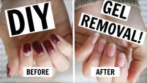 remove gel nails at home