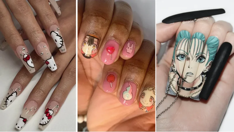 10 anime nail art ideas that look like they were pulled from the TV screen
