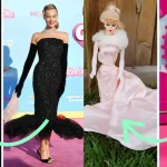 Margot Robbie Paid Homage to Iconic Barbie Dresses on the Red Carpet