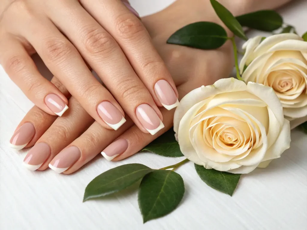 beautiful natural nails after russian manicure c