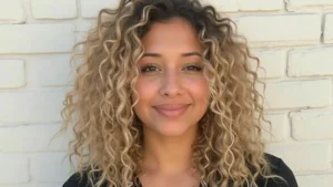 balayage curly hair color ideas