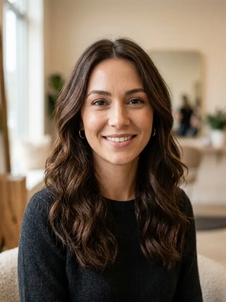 Natural brunette hair colors including chocolate and chestnut brown