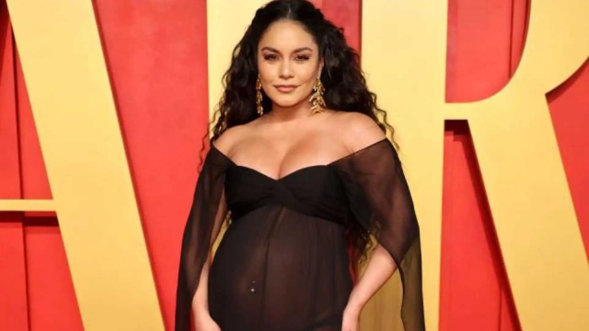 Vanessa Hudgens Radiates as She Unveils Baby Bump in Transparent Maternity Dress