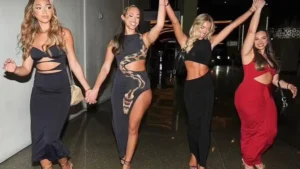Molly Smith stuns in cut-out dress for 30th birthday in Vegas getaway