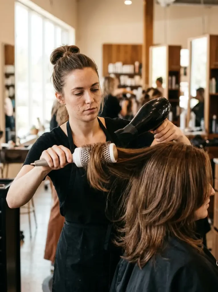 How to style butterfly layers with a round brush