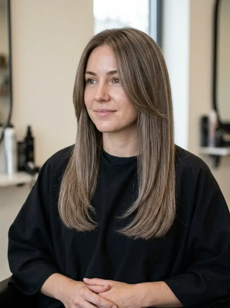 Butterfly layers for straight hair