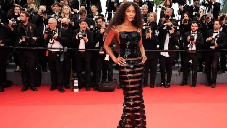 Captivating Naomi Campbell Cannes Red Carpet Ensemble