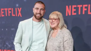 Donna Kelce discusses the similarities between her son, Travis Kelce, and his girlfriend, Taylor Swift