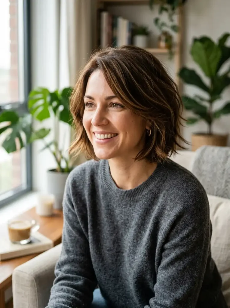 Layered bob short hair cut with soft movement — 2026 style

