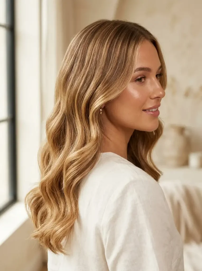 honey blonde and bronde hair color tones