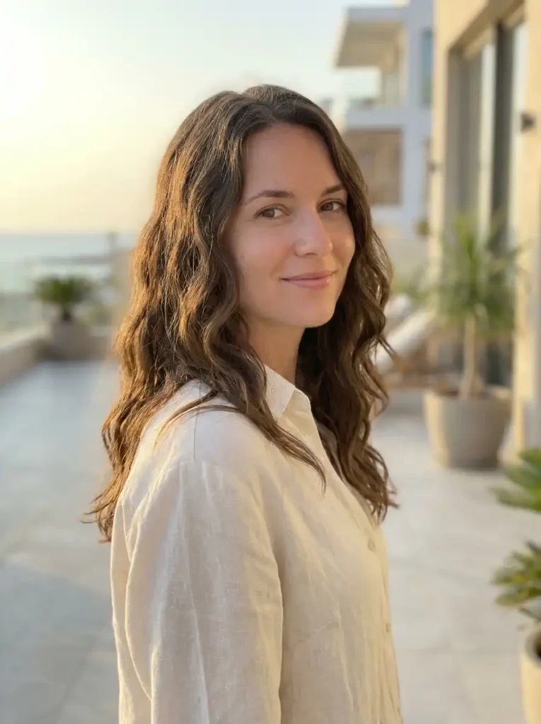 Woman with wavy hair demonstrating effective hair care for different hair types Type 2