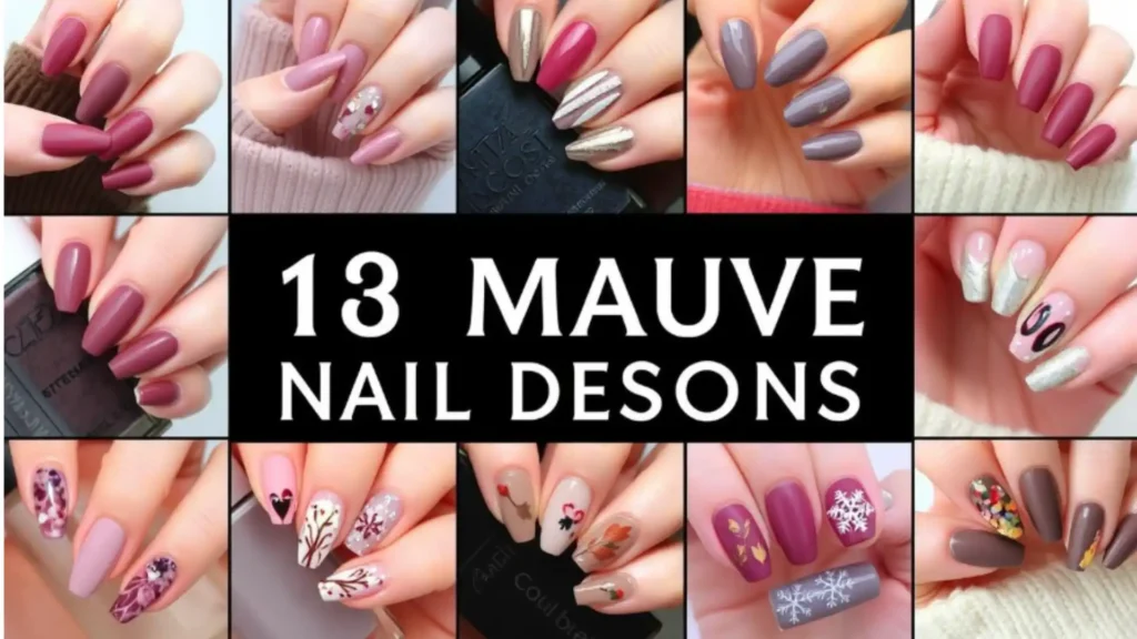 Mauve nail designs