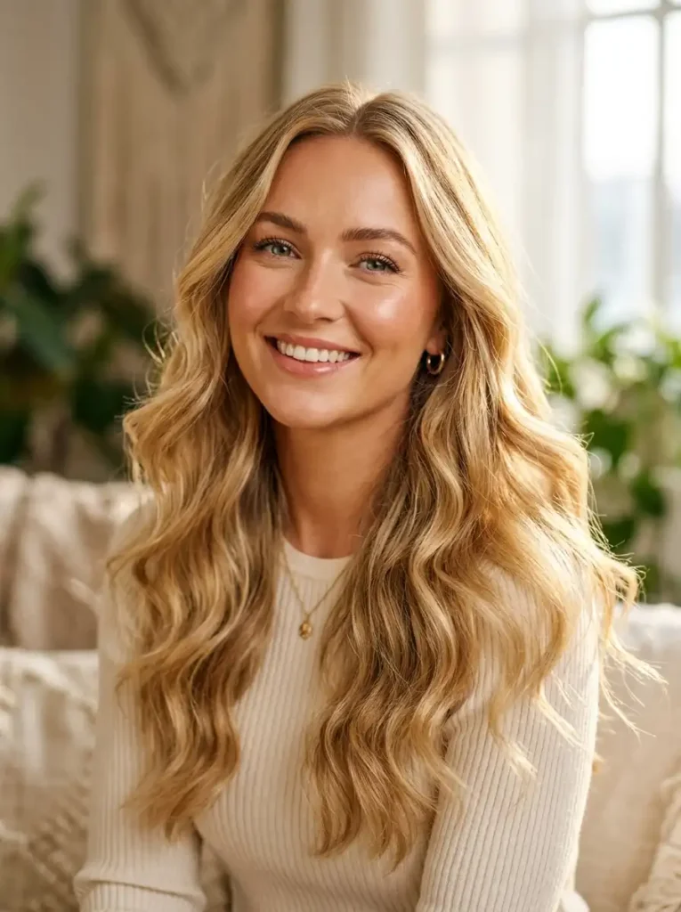 golden wheat blonde hair color a warm creamy blend of medium golden and pale blonde tones