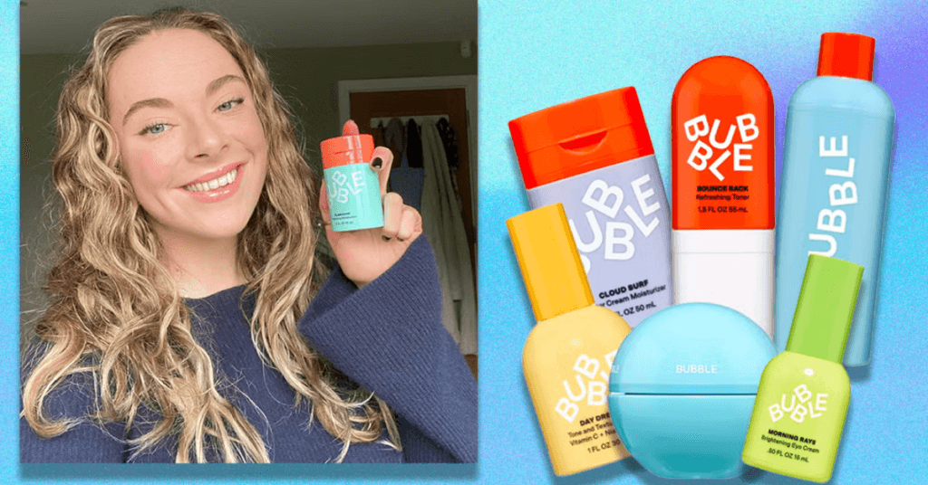 bubble skincare set