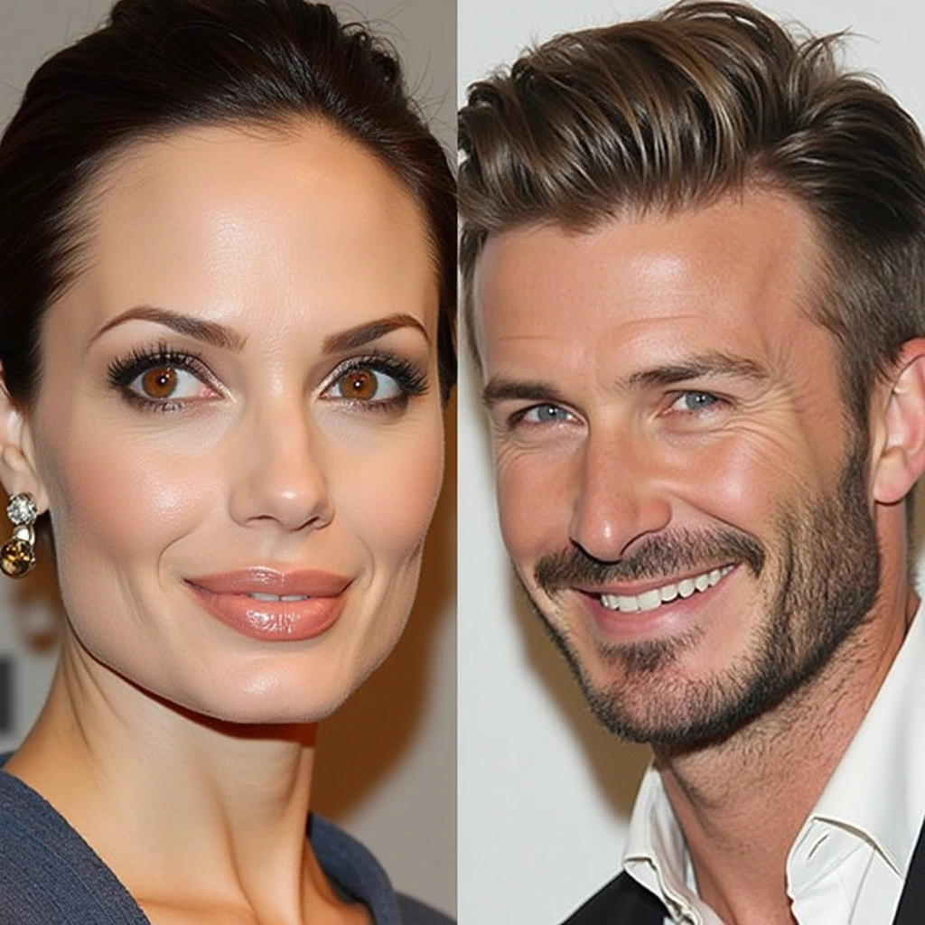 A collage of celebrities with hazel eyes, such as Angelina Jolie, Tyra Banks, and David Beckham.]