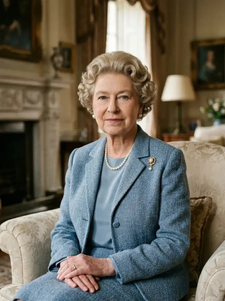Queen Elizabeth hair inspired short curls with elegant volume