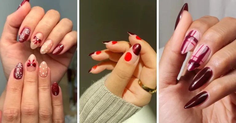 dark cherry nails