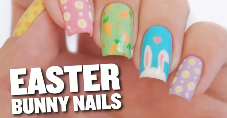 easter bunny nails