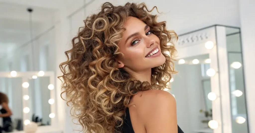 Balayage Curly Hair Color