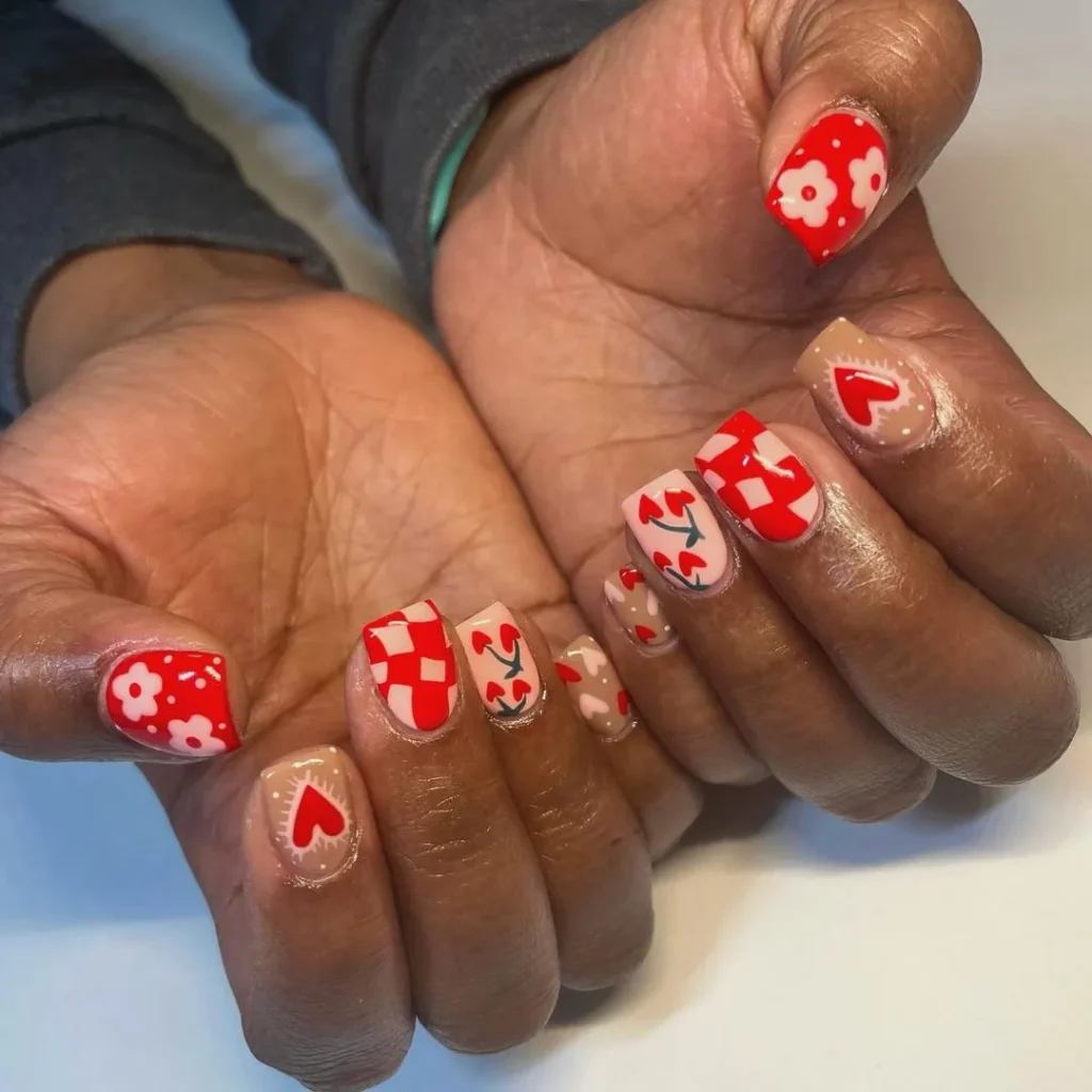 valentines day nail