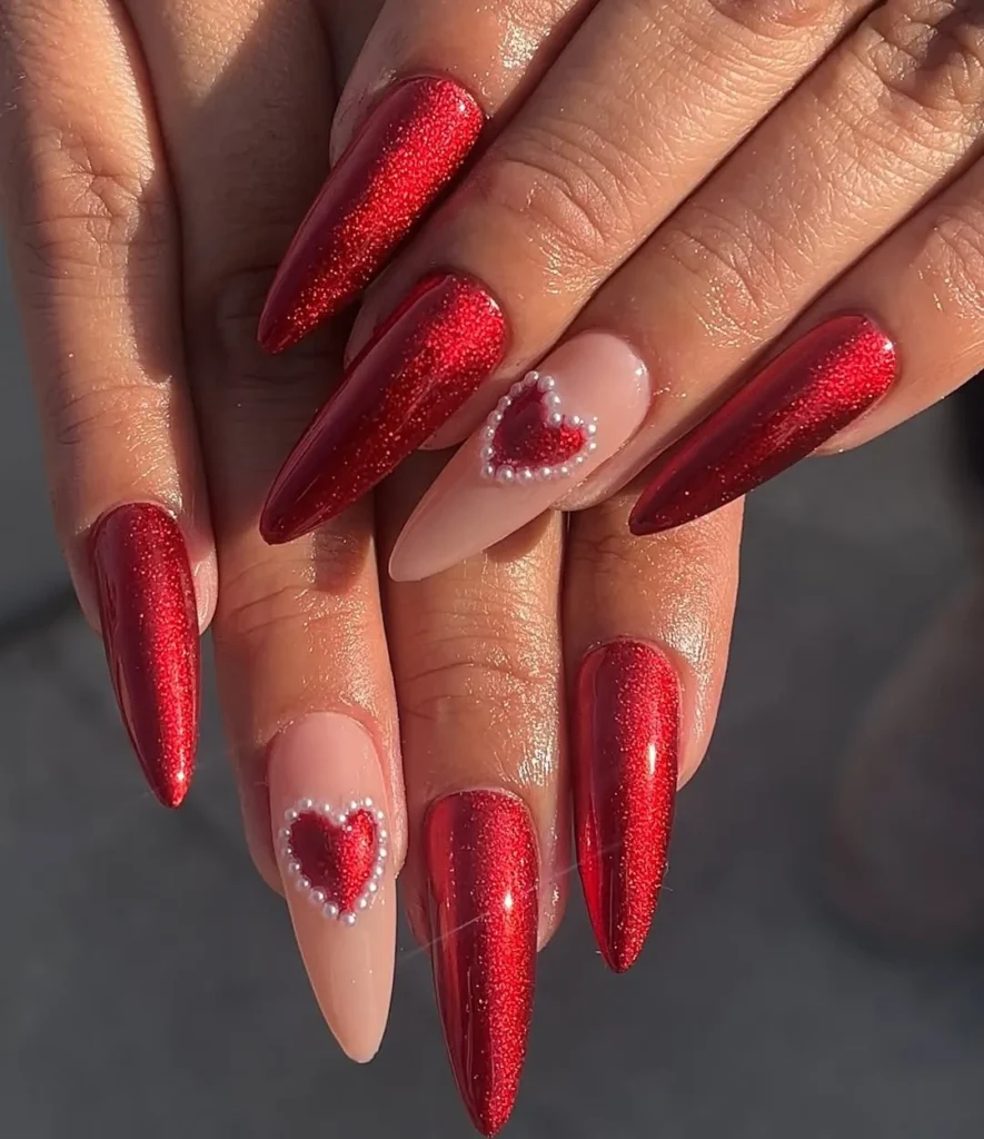 valentines day nail
