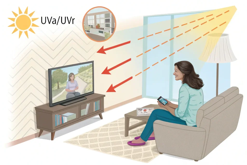 sunscreen for watching TV