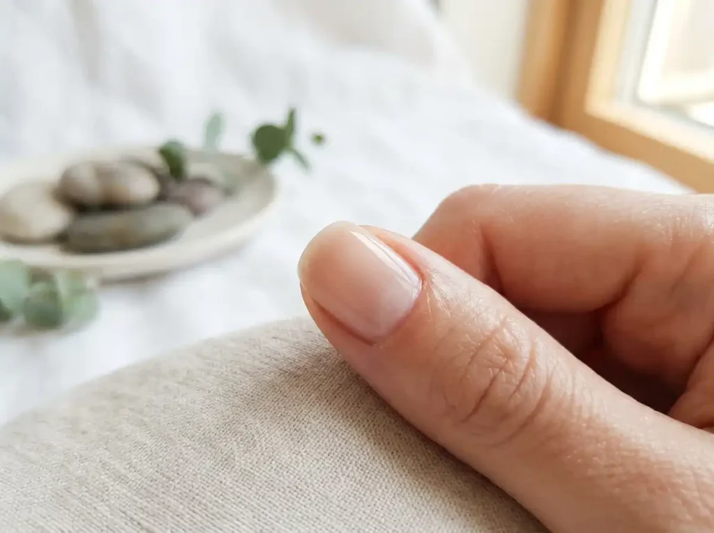 Anatomy of a natural nail shape and structure.