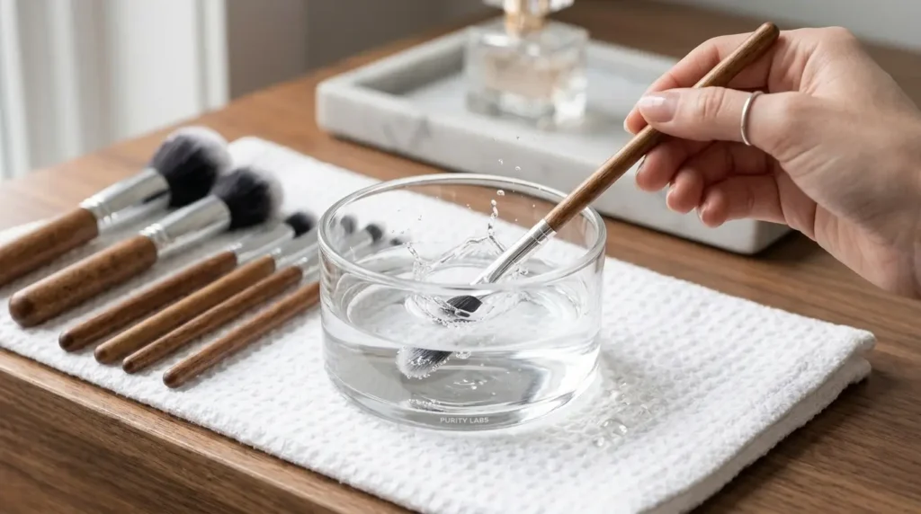 how to clean makeup brushes