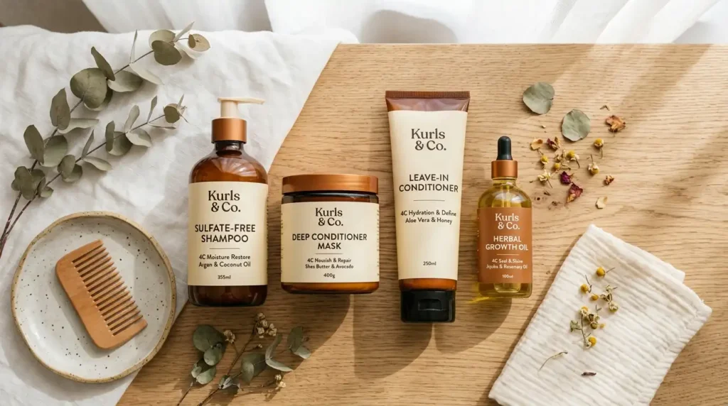 4C hair care routine products