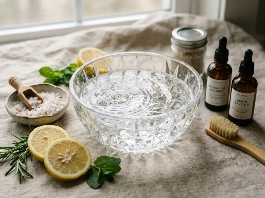 Scientific hair detox and chelating process for mineral removal.