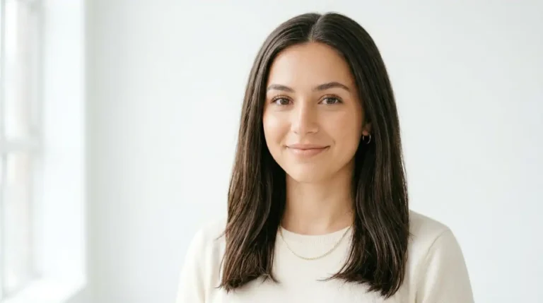 "Type 1C hair showing natural subtle waves and flat roots — a complete guide to 1c hair type care"